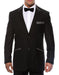 Black & Charcoal Trim Tuxedo - Men's Tuxedo USA