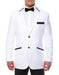 White & Black Trim Tuxedo - Men's Tuxedo USA
