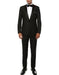 Debonaire Black Peak Tuxedo - Men's Tuxedo USA