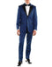 Indigo Sharkskin Peak Tuxedo - Men's Tuxedo USA