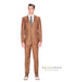 Cognac Slim Wedding Suit - Men's Tuxedo USA