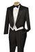 Men's Tuxedo Regular Fit Collection With Tails 3 Piece In Black