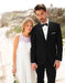 Black Satin Trim Wedding Tuxedo - Men's Tuxedo USA