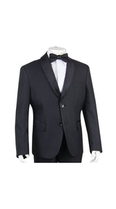 Boys' Black 4-Piece Tuxedo Set