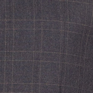 Men's Black Antique Bronze Windowpane Three Piece Suit