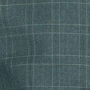 Men's Forest Green Windowpane Three Piece Suit