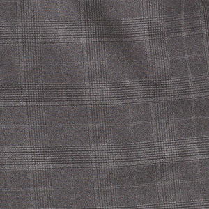 Men's Charcoal Glen Plaid Double Breasted Two Piece Suit