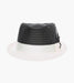 ZAYLEN FEDORA Paper Braided Pinch Front Hat
