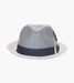 SKYLIN FEDORA Paper Braided Pinch Front Hat