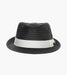 ZAYLEN FEDORA Paper Braided Pinch Front Hat