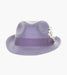 BELMONT FEDORA Poly Braid Pinch Front Hat