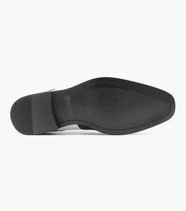 Mens 1920s Gangster Wingtip Dress Shoes in Black and White
