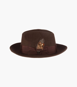 AUGUST FEDORA Wool Felt Pinch Front Hat
