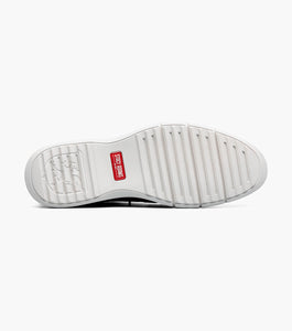 SYNCHRO Plain Toe Elastic Lace Up