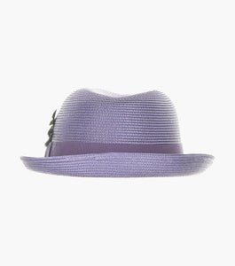 BELMONT FEDORA Poly Braid Pinch Front Hat