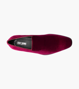 Stacy Adams Savian Plain Toe Velour Slip On by Stacy Adams Shoes