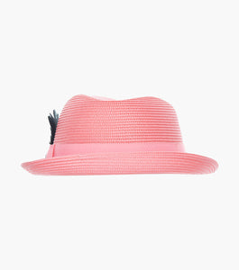 BELMONT FEDORA Poly Braid Pinch Front Hat