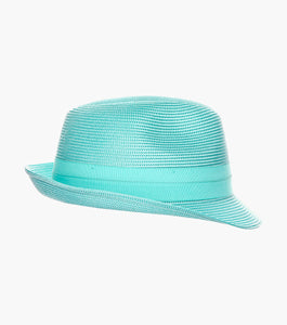 BELMONT FEDORA Poly Braid Pinch Front Hat