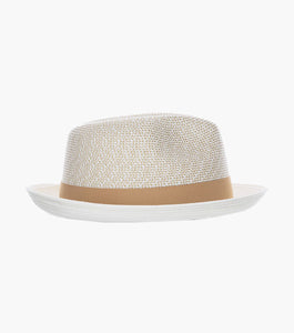 SKYLIN FEDORA Paper Braided Pinch Front Hat