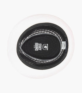 ZAYLEN FEDORA Paper Braided Pinch Front Hat