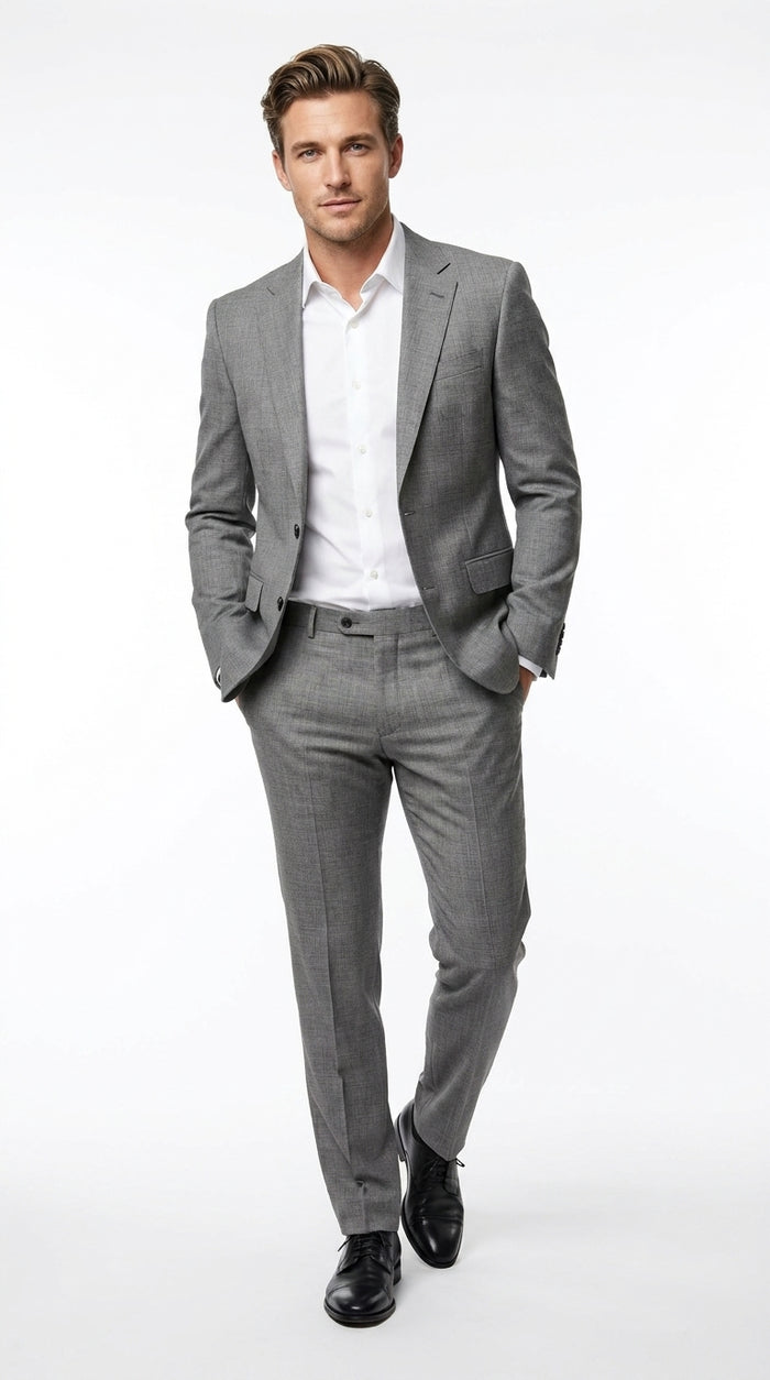 Men’s James Bond Skyfall Inspired Grey Suit – Classic 2 Button Formal Suit