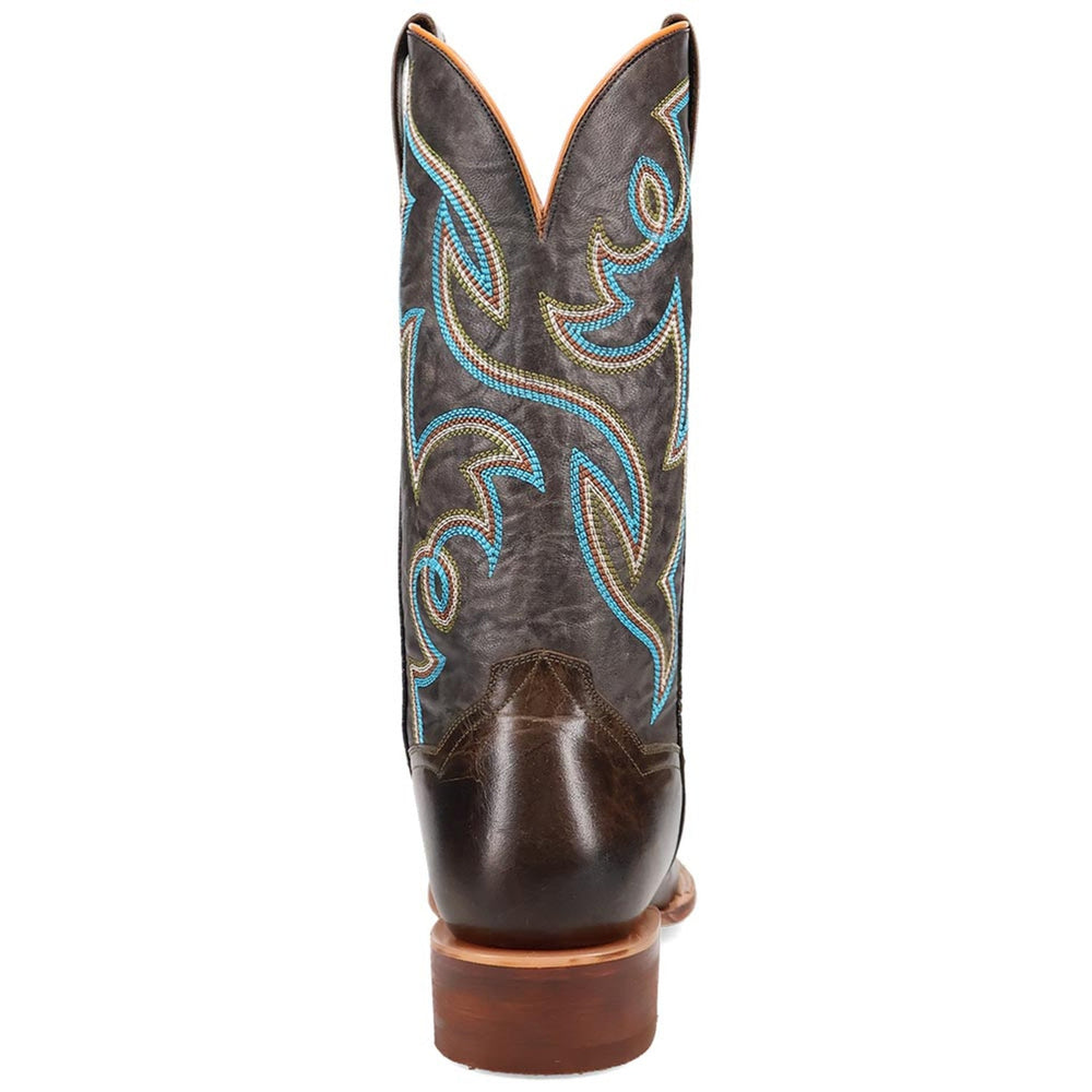 Dan Post Men's Freeman Brown/Gray Leather Western Boots