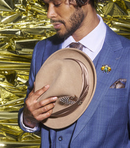 ASH FEDORA Crushable Wool Felt Pinch Front Hat