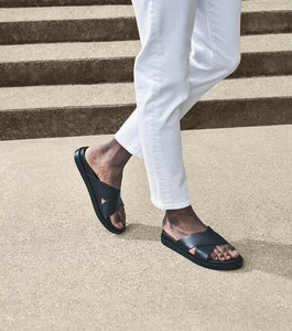 Stacy Adams Montel Cross Strap Slide Sandal by Stacy Adams Shoes