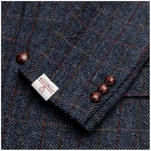 Walker and Hawkes Harris Tweed Blakemore Blazer for Men - Hand-Woven Wool Tweed Jacket with Polyester Lining, Regular Fit