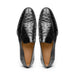 Zelli Roma Classic Penny Loafers in Genuine Black Ostrich Quill