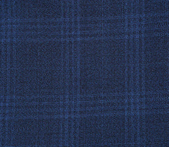 English Laundry 2-Piece Blue Plaid Wool Blend Slim Fit Dress Suit