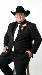 Men’s Black Tuxedo Western Blazer – Cowboy Style Formal Sport Coat Jacket for Dinner Jacket