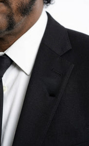 Mens Black Blazer – Jules Winnfield Inspired Pulp Fiction Style Classic Formal Blazer for Men Vintage Retro Jacket
