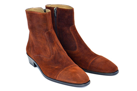 Corrente 1547 Suede Slip-On Boot - Tabac - Image 2