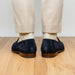 Zelli Bruno Handcrafted Italian Suede Loafer in Sophisticated Navy