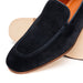 Zelli Bruno Handcrafted Italian Suede Loafer in Sophisticated Navy