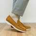 Zelli Livorno Stampata Crocodile Embossed Nubuck Loafer in Cognac