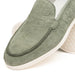 Zelli Livorno Stampata Crocodile-Embossed Nubuck Loafer in Celery