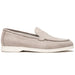 Zelli Livorno Stampata Crocodile Embossed Nubuck Loafer in Bone