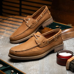 Marco Di Milano Amalfi Bronze Premium Calf Leather Boat Shoes - view 7