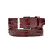 Belvedere Caiman Belt Burgundy Genuine Caiman Leather Loafer
