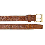 Belvedere Caiman Belt - Walnut Alligator Dress Shoe