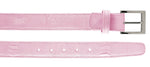 Belvedere Ostrich Leg Belt - Light Pink Luxury Shoe
