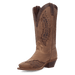 Laredo Coyote Creek Wide Calf Leather Boot - Rich Brown