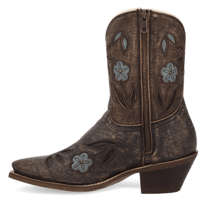 WILD PETAL LEATHER BOOTIE