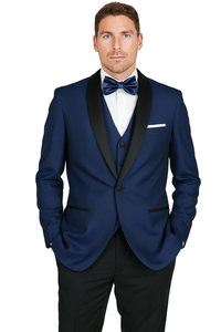 Arlan French-Blue Tuxedo with One Button