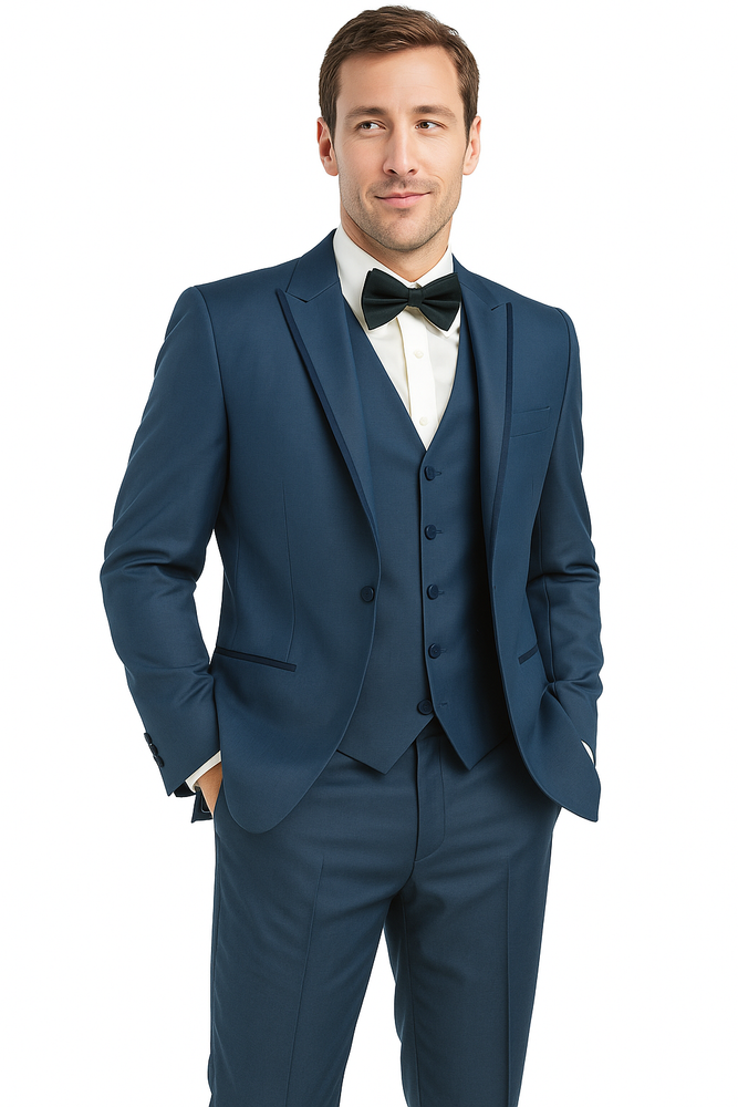 Oscar Tuxedo Sharkskin Gray or Blue by Giorgio Fiorelli