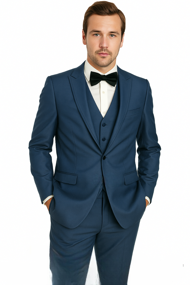 Oscar Tuxedo Sharkskin Gray or Blue by Giorgio Fiorelli