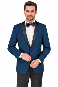 Shawl Paisly Tuxedo by Giorgio Fiorelli in Burgundy, Gray, Blue