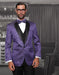 Mens Swirl Paisley Tuxedo in Purple & Black - Men's Tuxedo USA